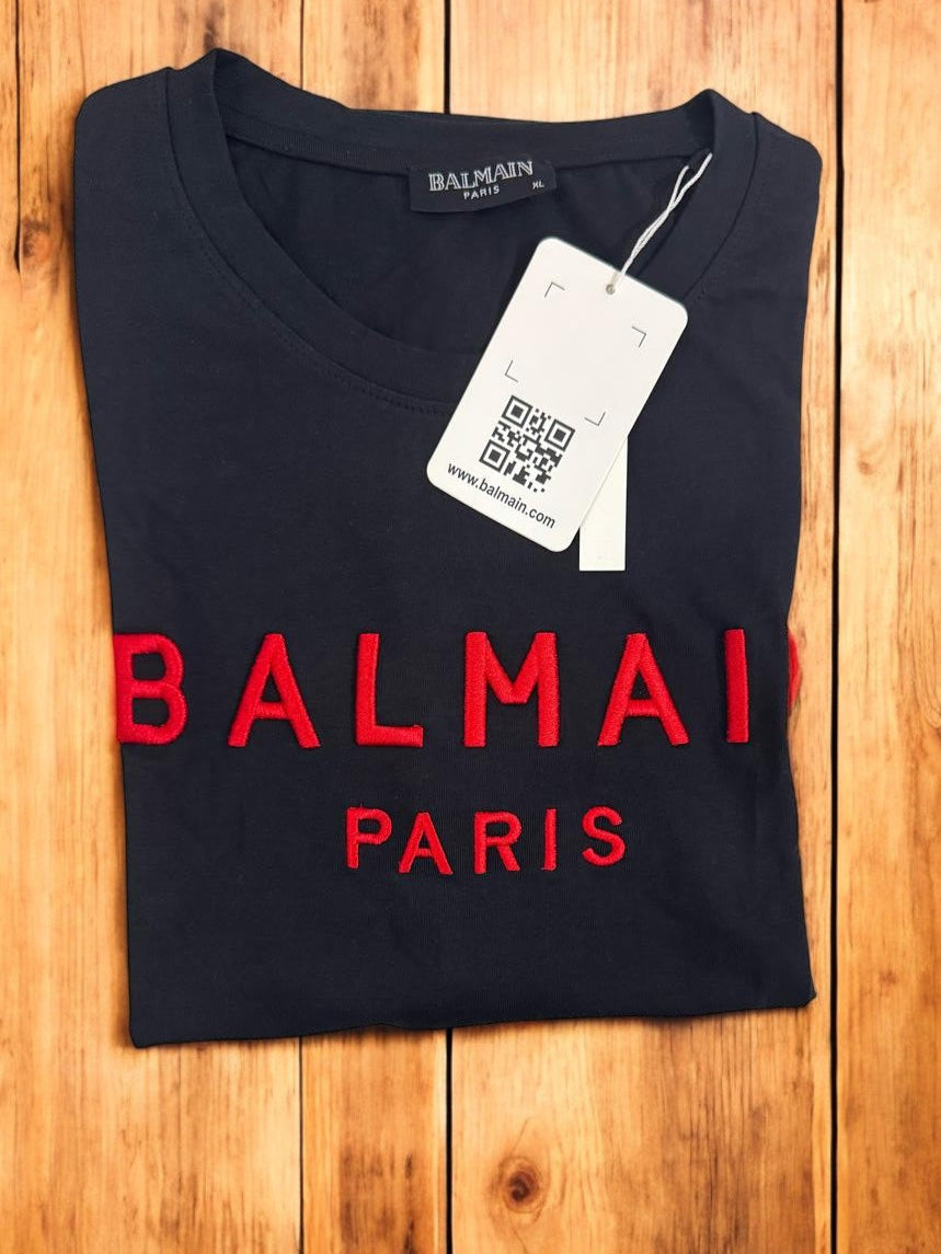 Playera de lujo con bordado parisino – Black & Red Edition 🇫🇷🔥