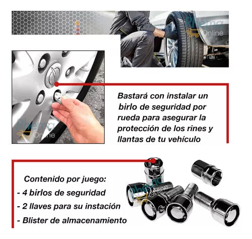 Birlos De Seguridad Para MG MG5 (2020 y Posteriores) – Antirrobo de Llantas