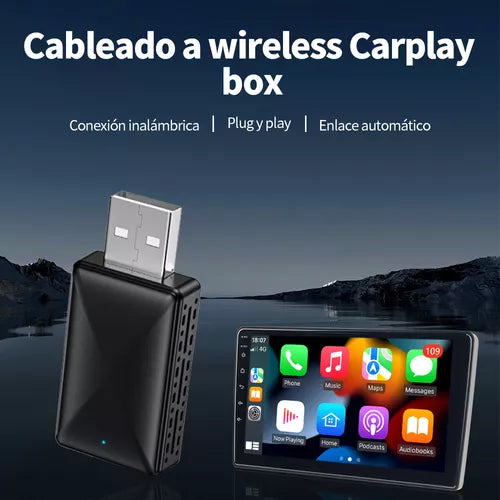 📌 Adaptador Inalámbrico 2 en 1 – Convierte tu Auto en un Smart Car 🚗📱
